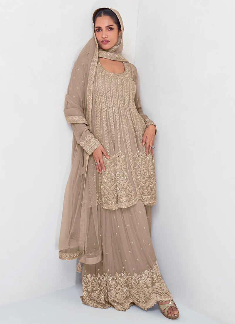 Shop Palazzo Suit with custom stitching and plus-size options.