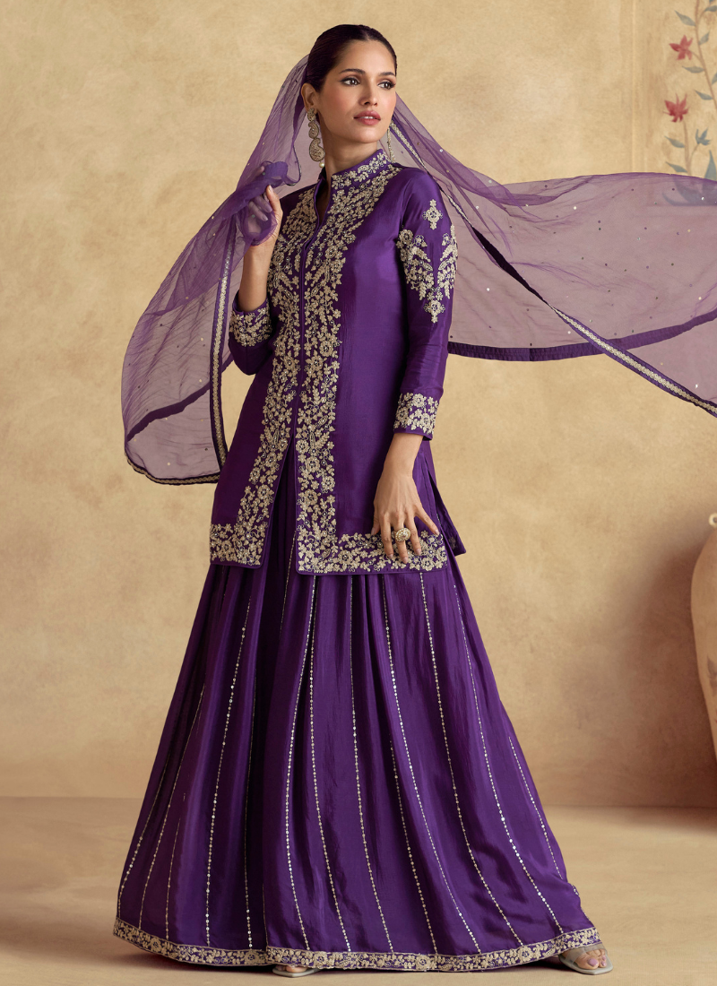 Discover Sharara Suit for women and girls with long sleeves.