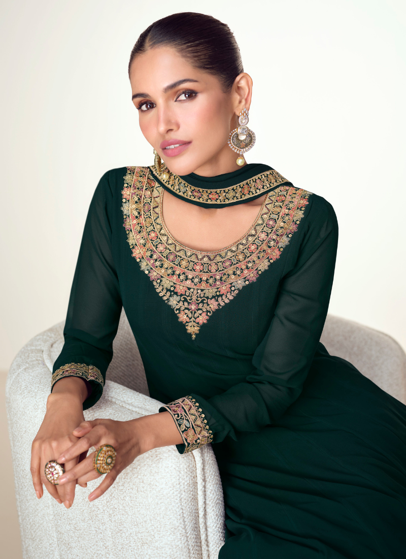 Shop Anarkali Gown with custom stitching and plus-size options