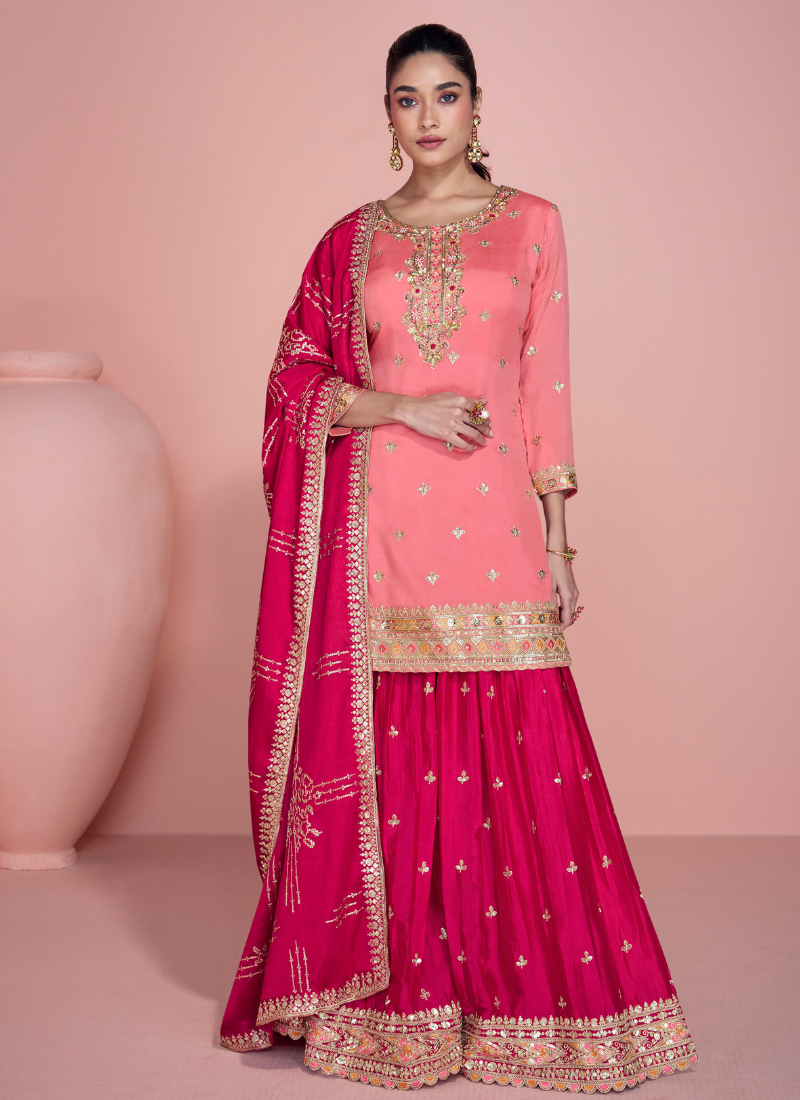 Sharara suit with long sleeve for wedding