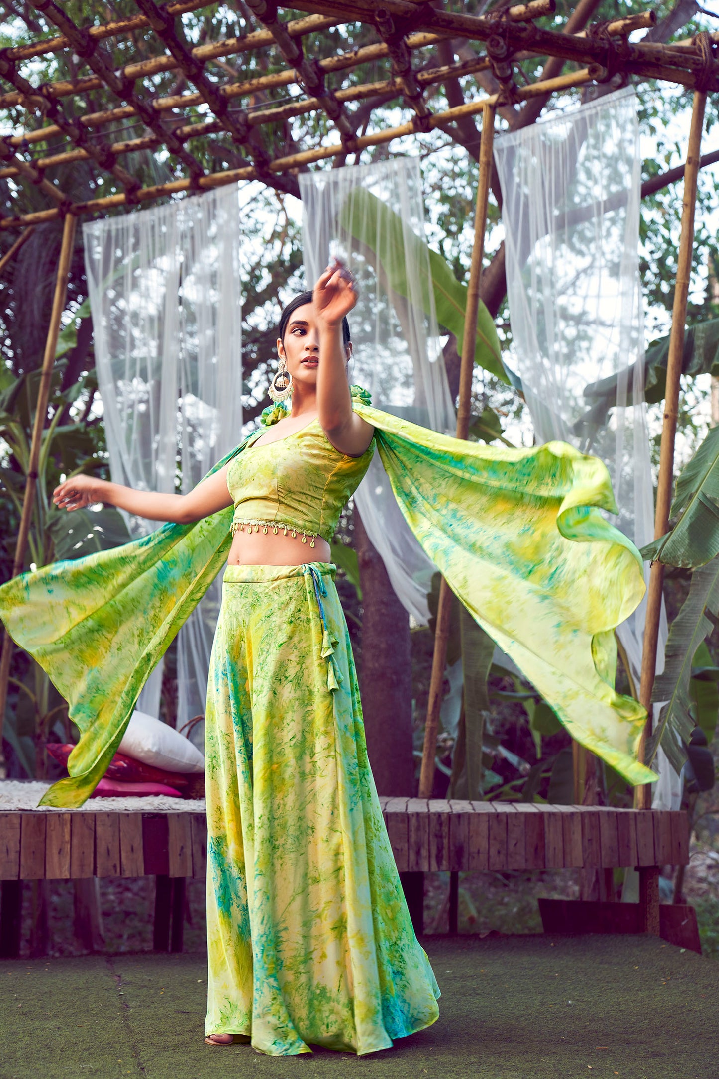 Find occasion-ready Lehenga Choli with dupatta and designer details.