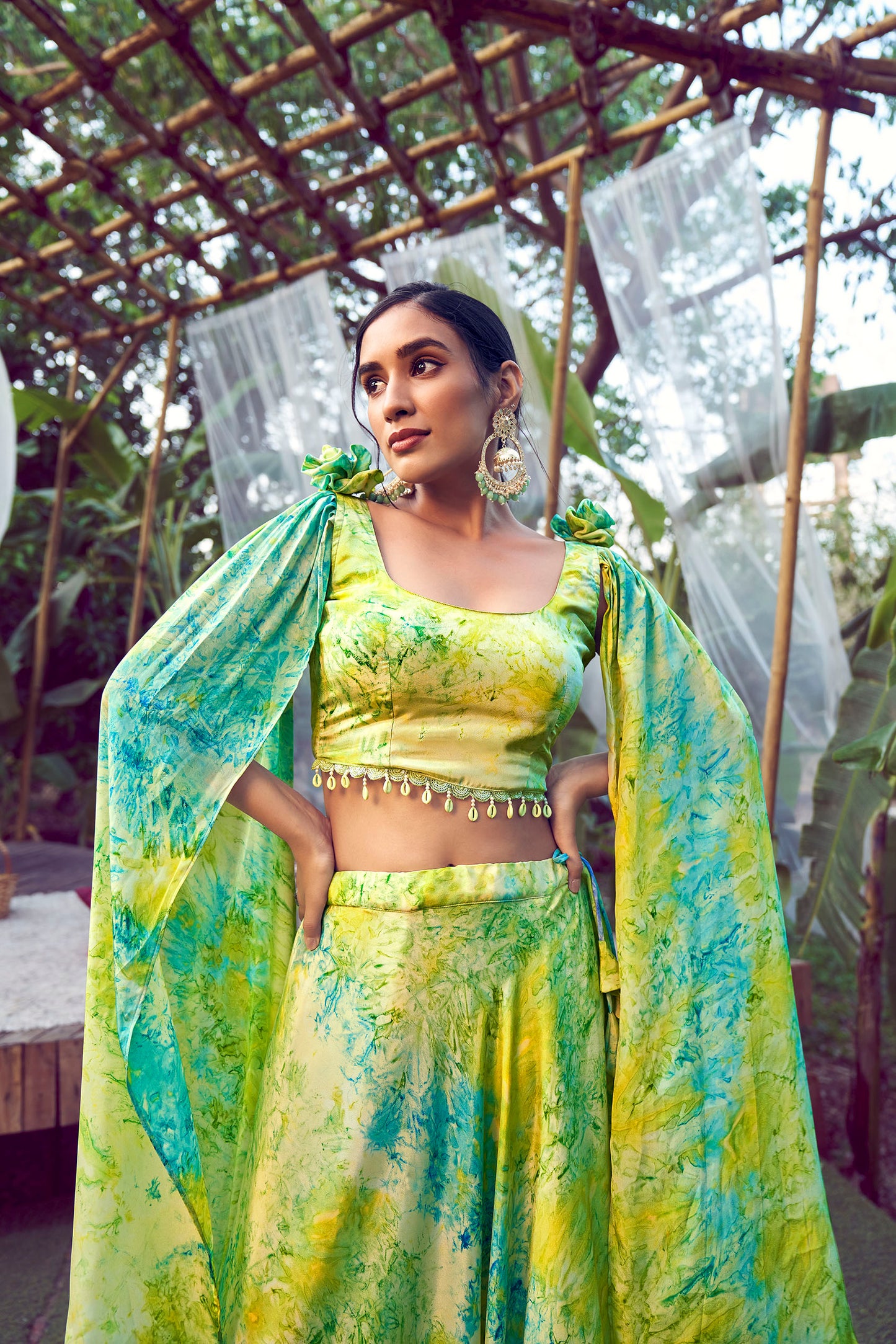 Discover Lehenga Choli for women and girls with long sleeves.