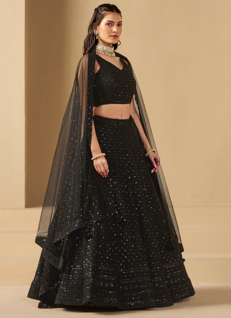 Indian party wear suits with dupatta and mirror work