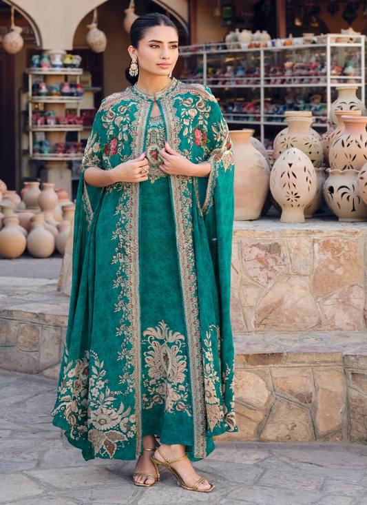 Designer  Jacket Style Gown for Indian Weddings and Pakistani Festivals