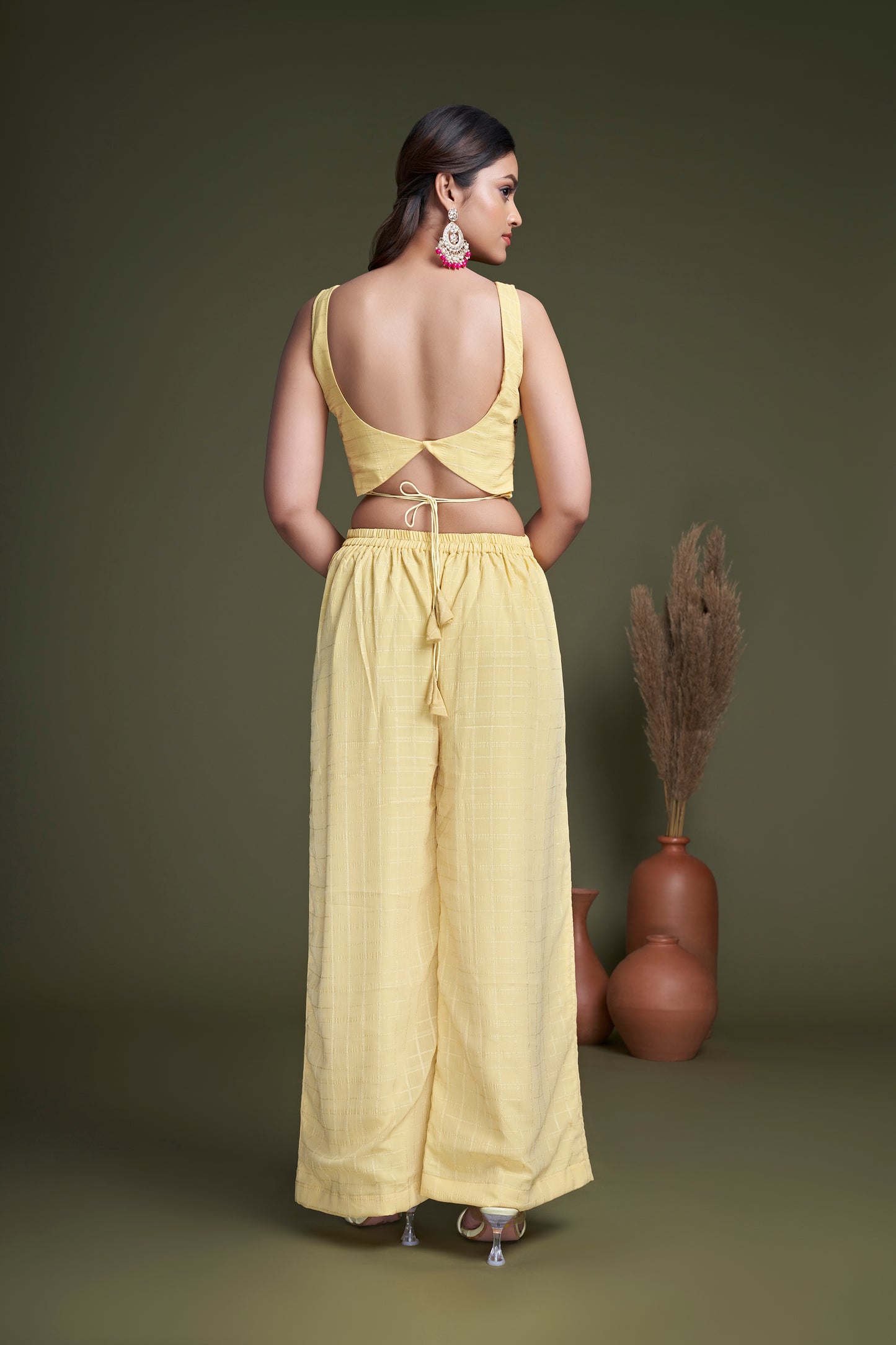 Find Palazzo Suit for Indian weddings and Pakistani festivals.