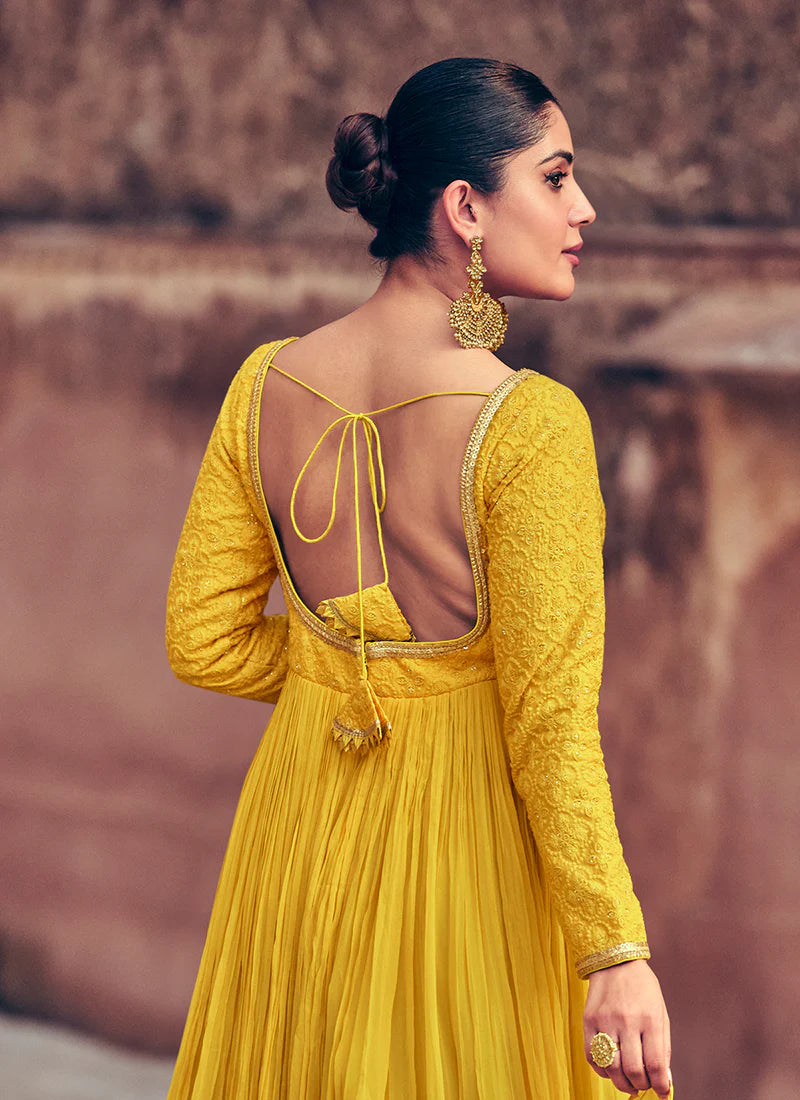 Shop Anarkali Dress with custom stitching and plus-size options.