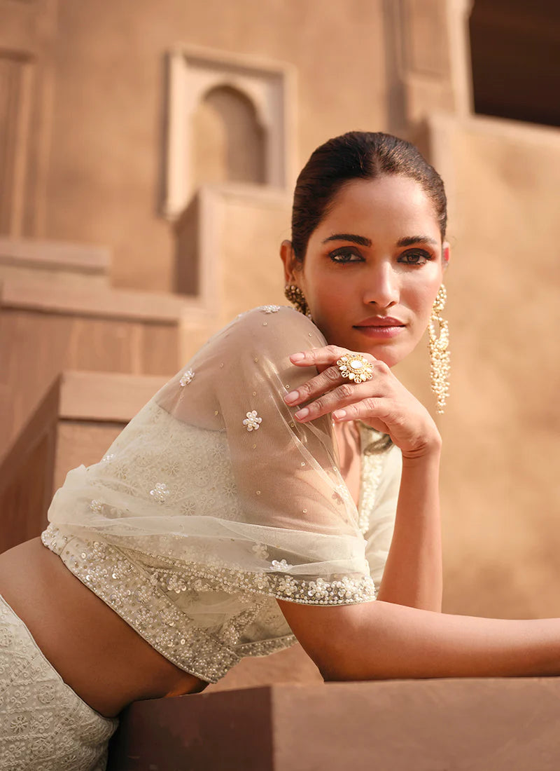 Buy designer Lehenga Choli with elegant embroidery work.