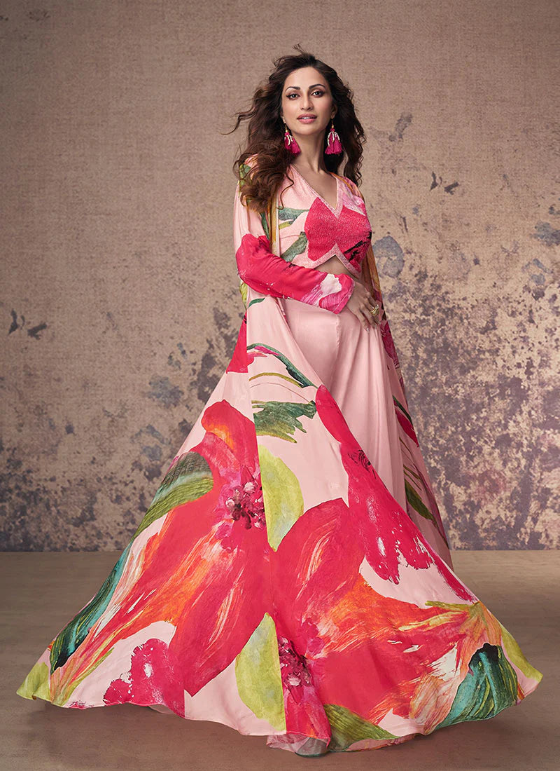 Buy designer Palazzo Suit with elegant embroidery work.