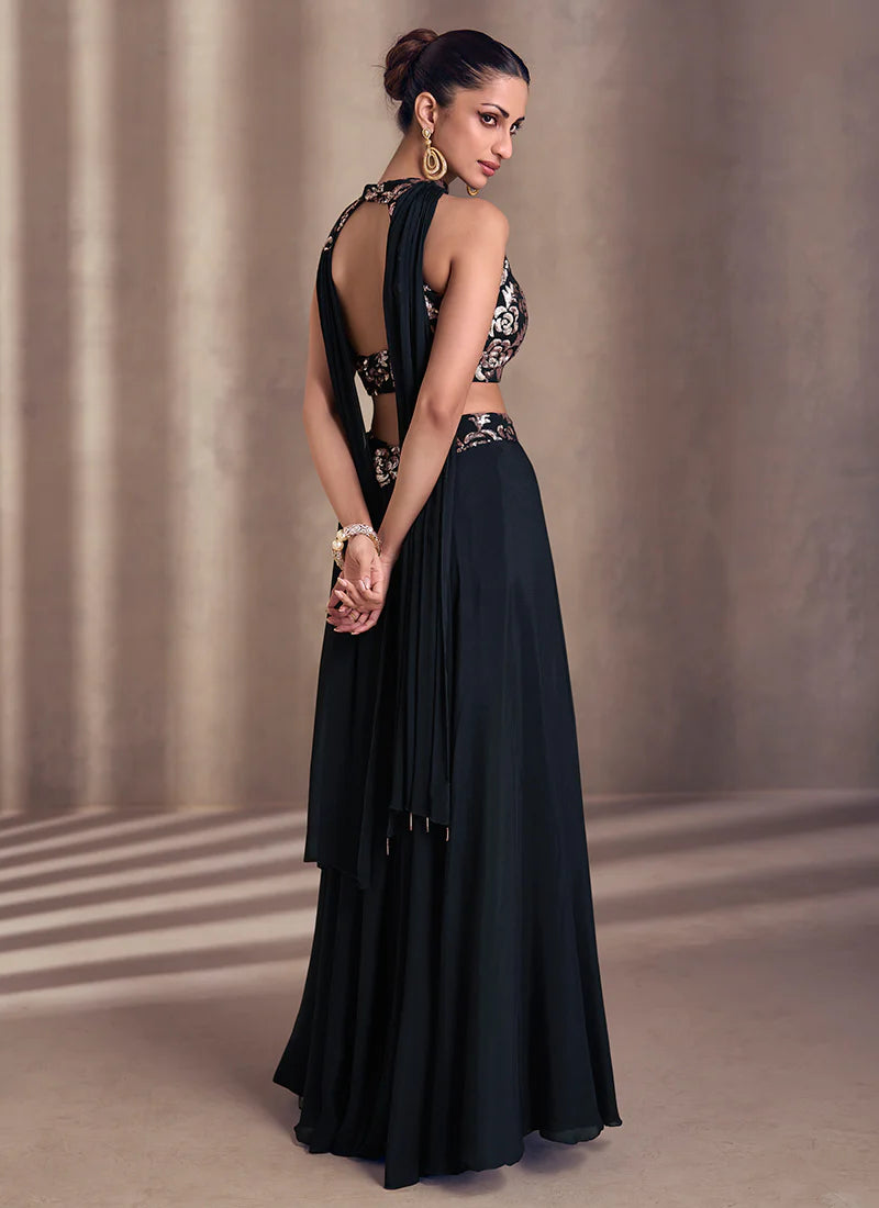 Buy embroidered Palazzo Suit for weddings and festivals.