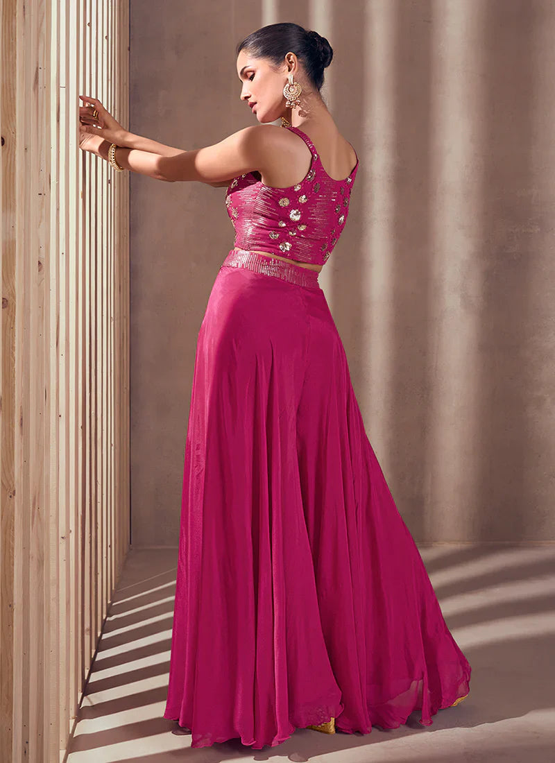 Find Palazzo Suit for Indian weddings and Pakistani festivals.