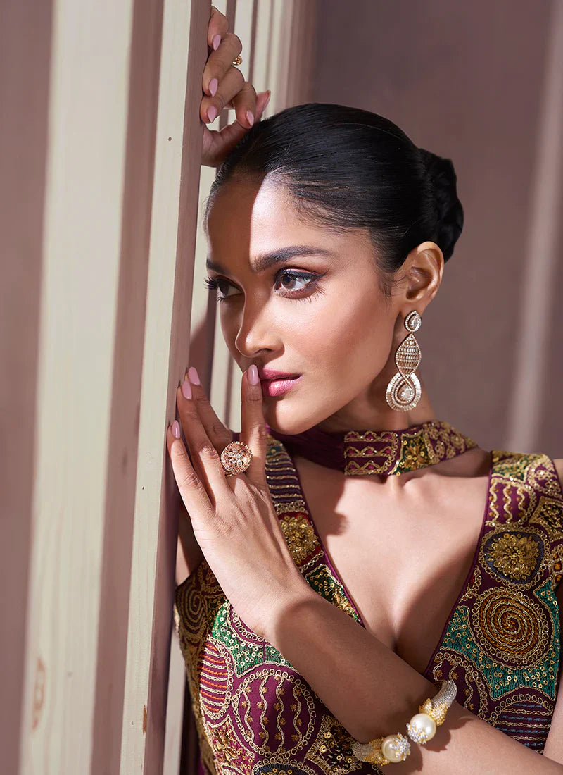 Find Palazzo Suit for Indian weddings and Pakistani festivals.