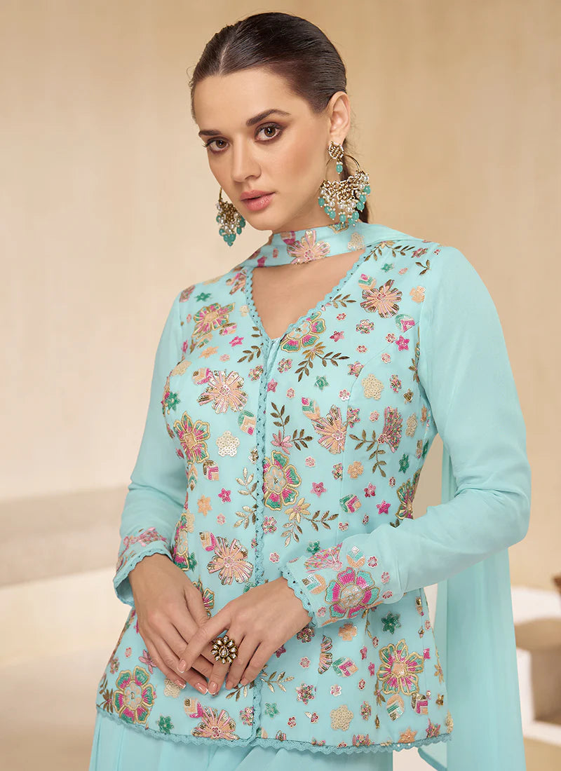 Discover Sharara Suit for women and girls with long sleeves.