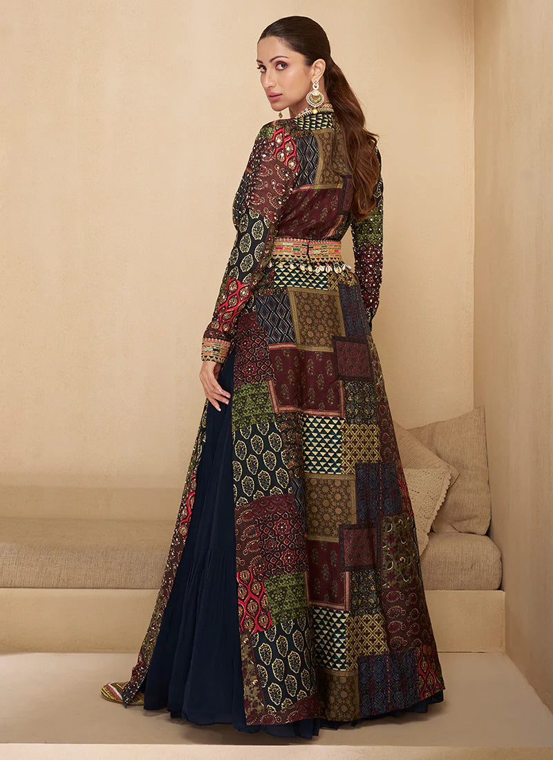 Find Gown Anarkali with Jacket for Indian weddings and Pakistani festivals.