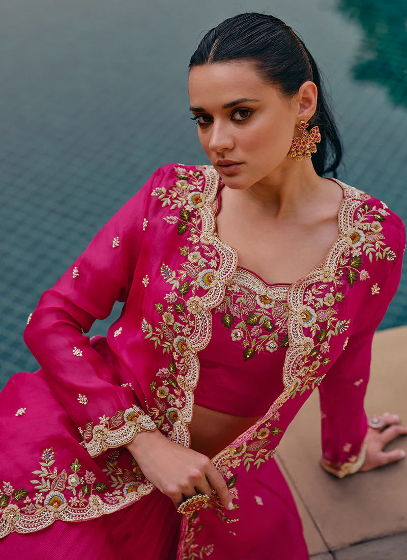 Buy embroidered Lehenga Choli for weddings and festivals.