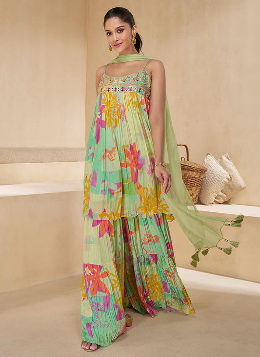 Discover Sharara Suit for women and girls with long sleeves.