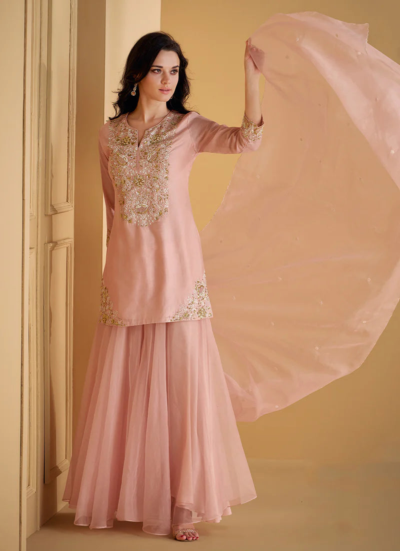 Explore stylish Sharara Suit for party wear and celebrations.