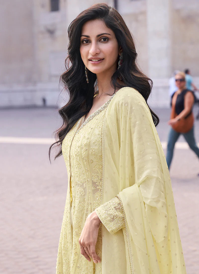 Shop Anarkali Gown with custom stitching and plus-size options.