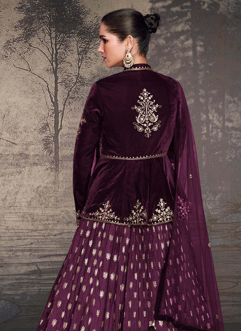 Enjoy online shopping for Jacket Style Lehenga in the UK, USA, and Canada