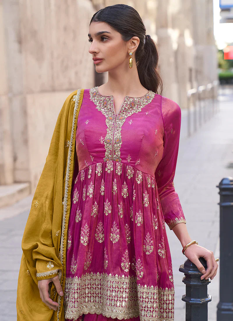 Find Palazzo Suit for Indian weddings and Pakistani festivals.