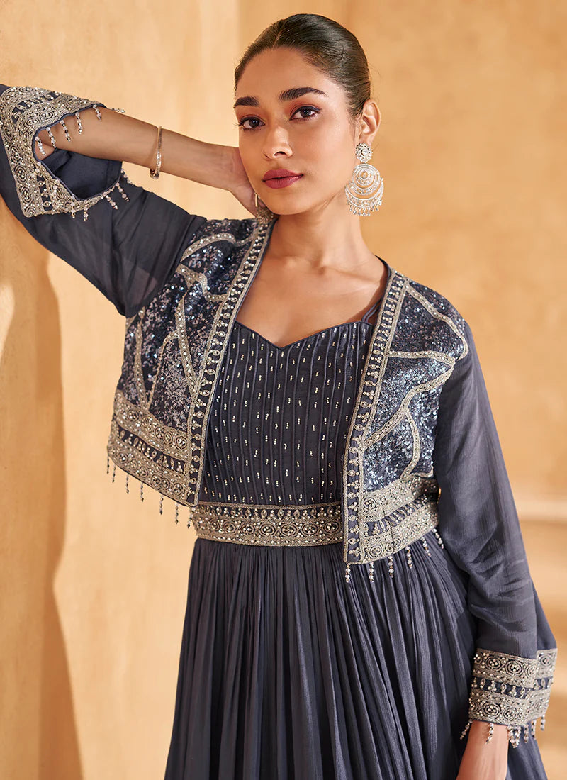 Shop Gown for weddings and festive occasions.