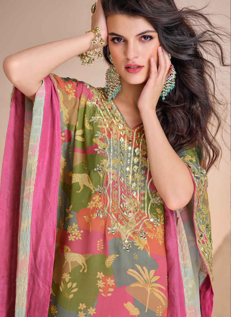 stylish Kaftan with Dhoti for party wear and celebrations.