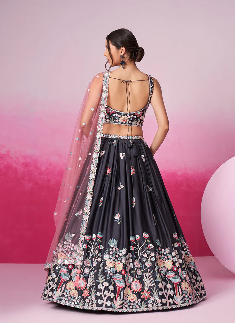 Discover Lehenga Choli for women and girls with long sleeves.