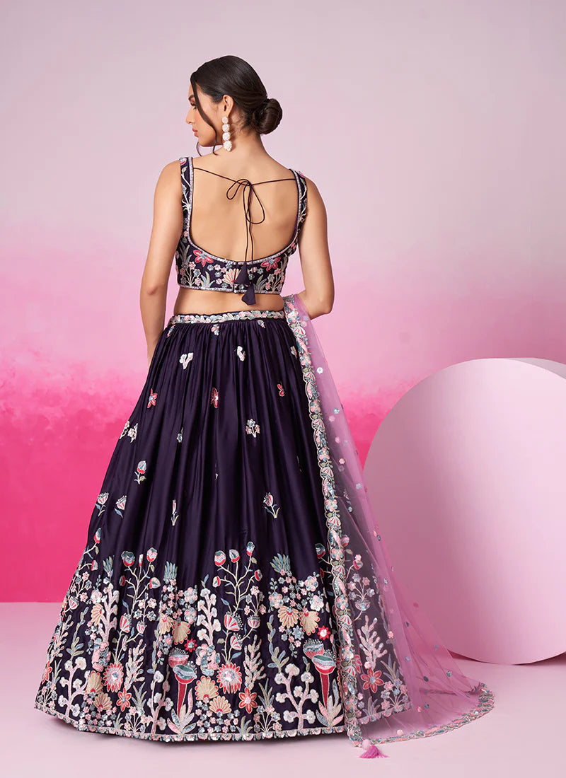 Discover Lehenga Choli for women and girls with long sleeves.