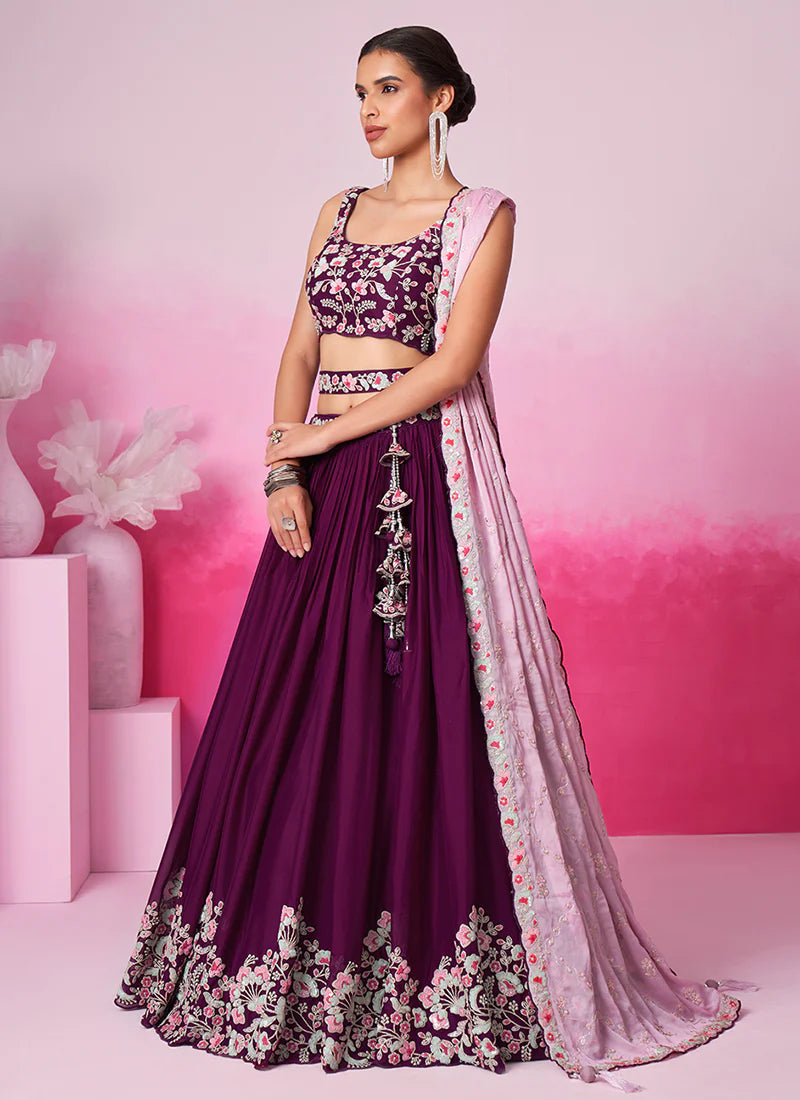 Discover Lehenga Choli for women and girls with long sleeves.