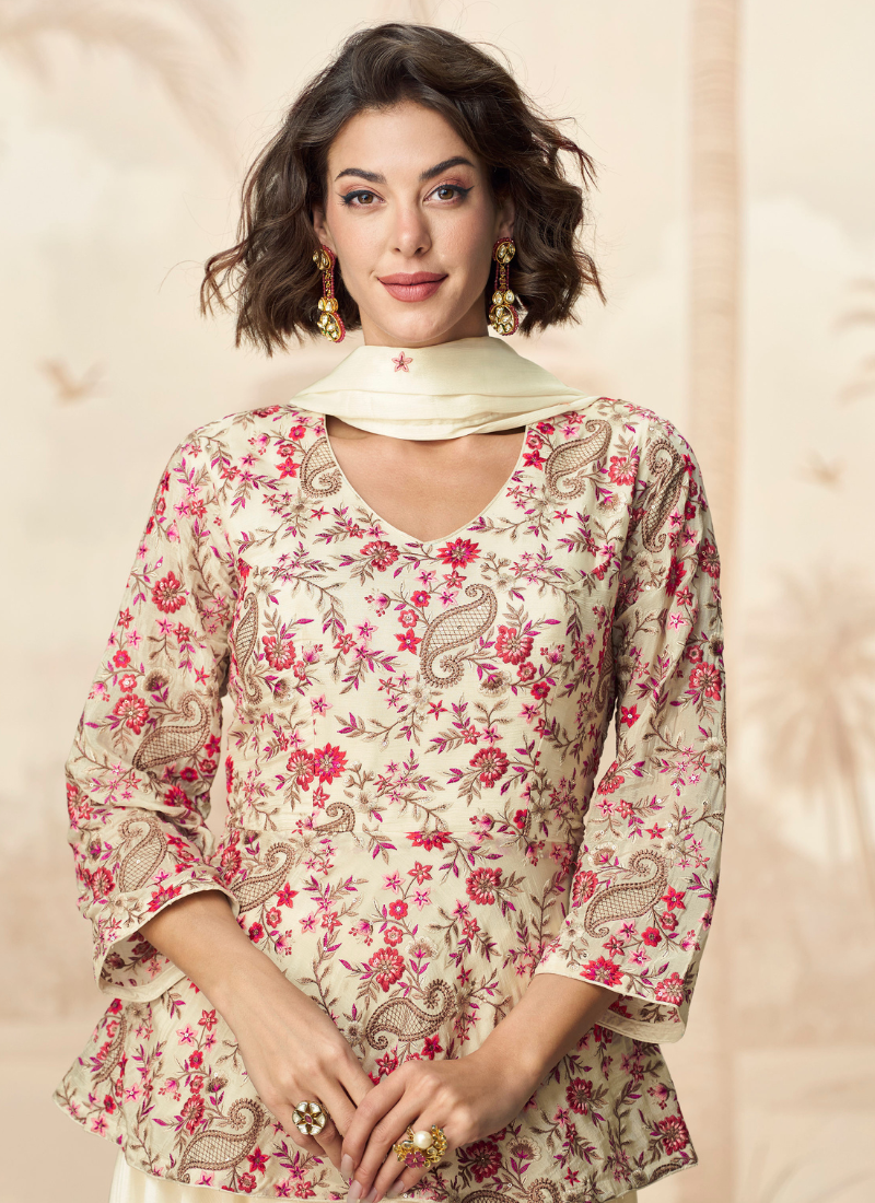 online party wear plazzzo suit