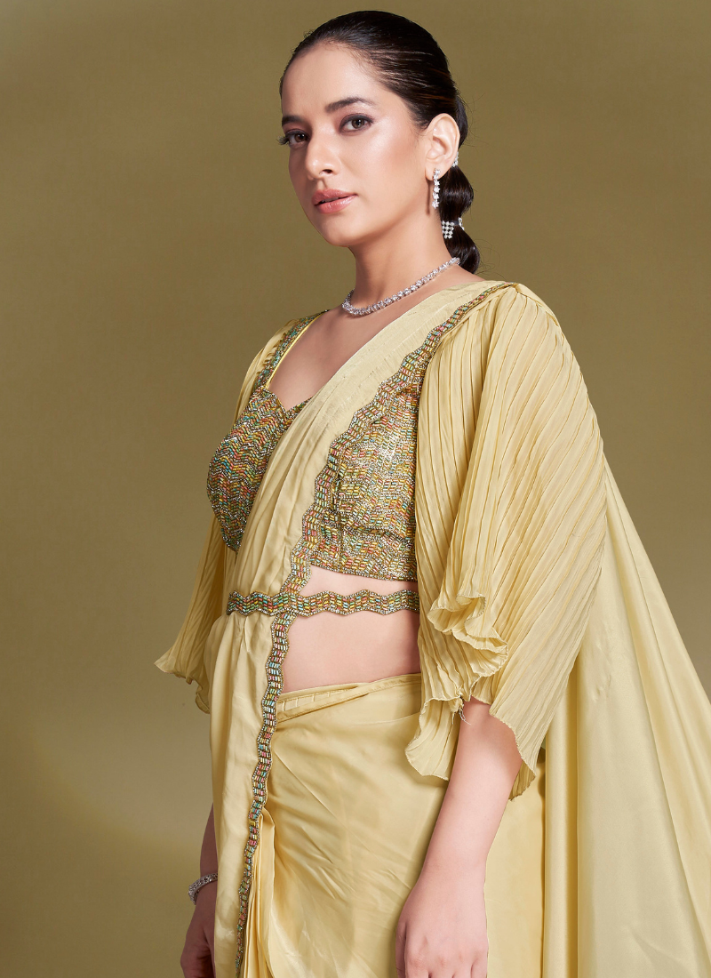 1 minute saree for wedding