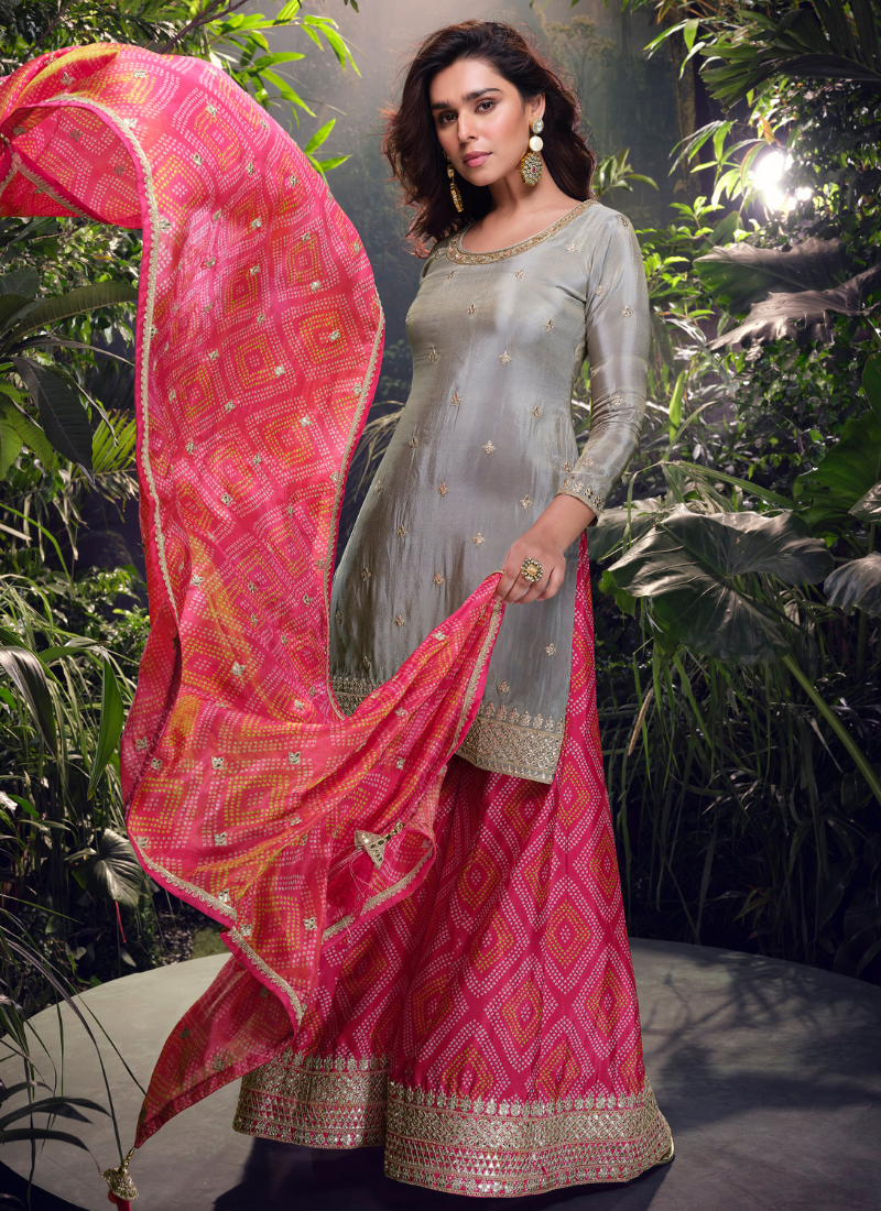 Discover Sharara Suit for women and girls with long sleeves.