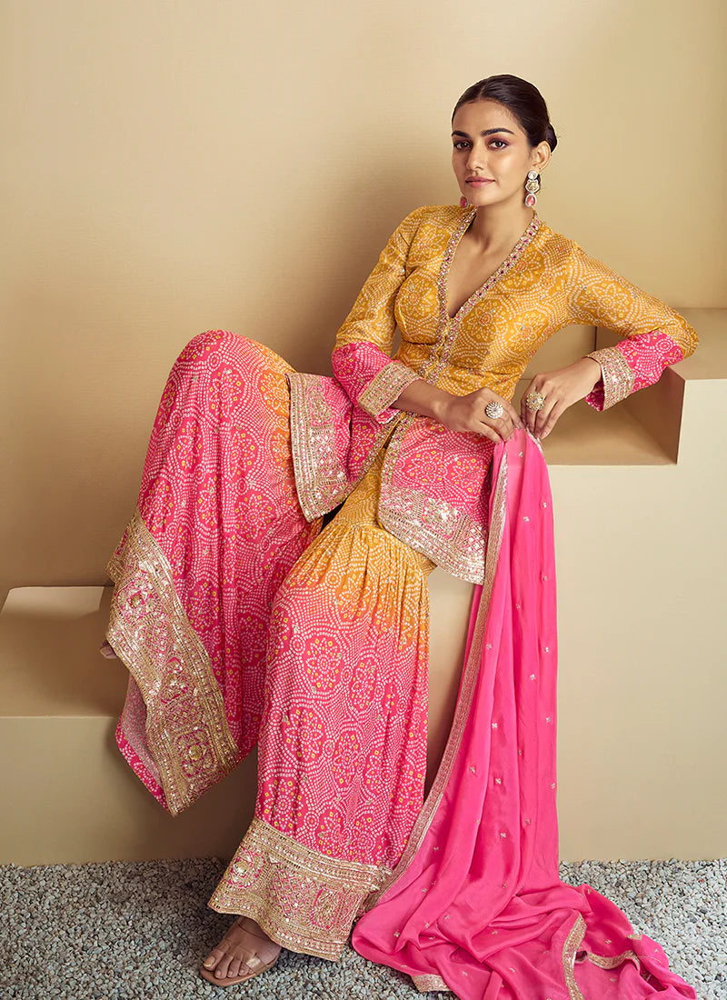 Shop Palazzo Suit with custom stitching and plus-size options.