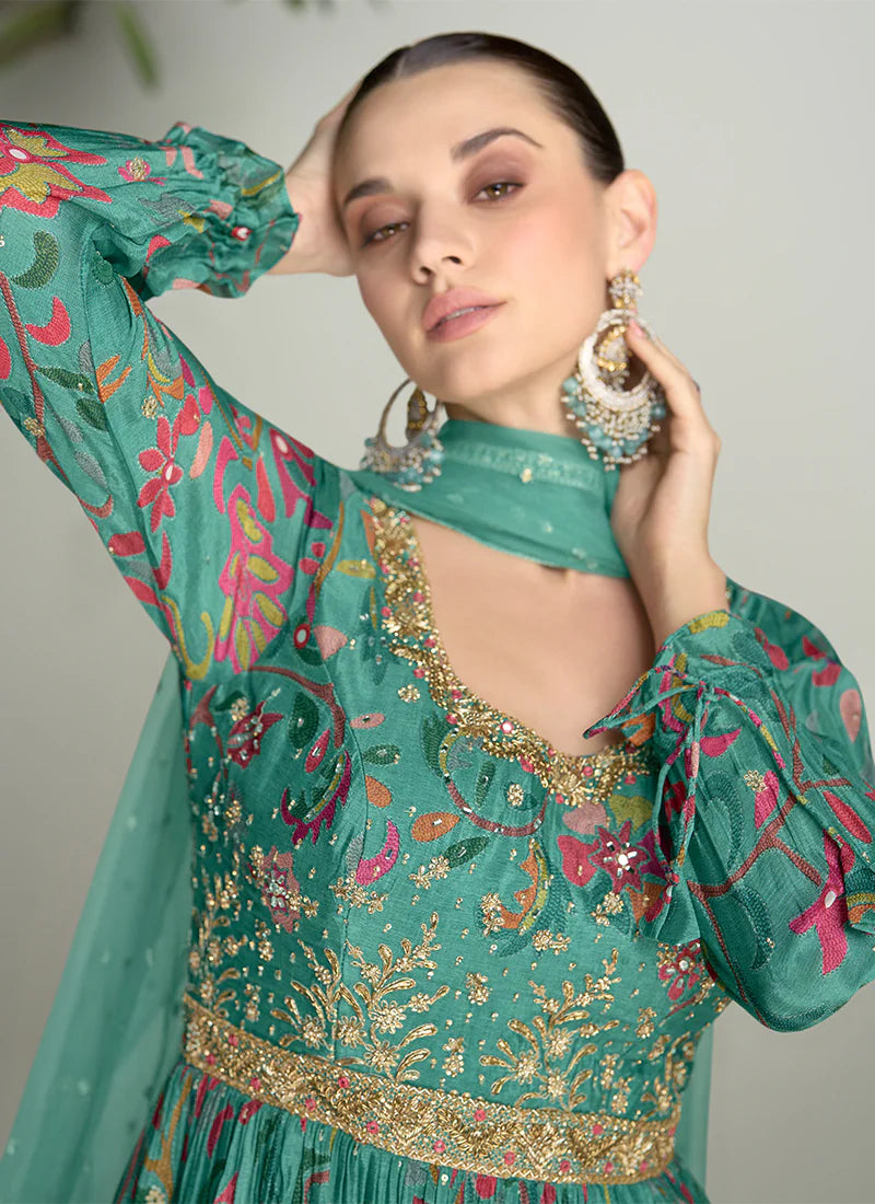 xplore stylish Anarkali Gown for party wear and celebrations.