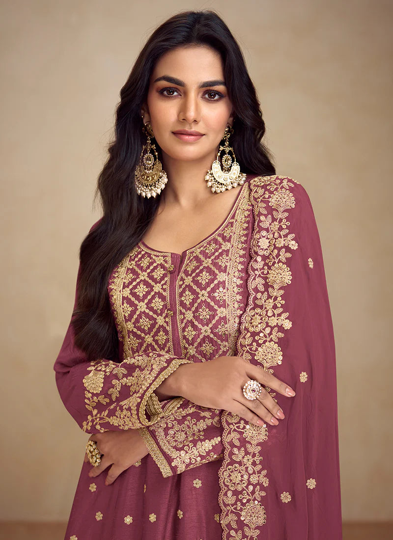 Buy designer Sharara Suit with elegant embroidery work.