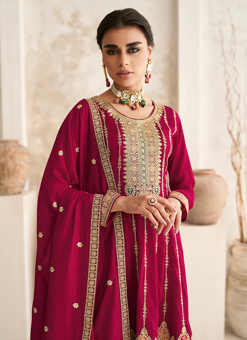 uy embroidered Anarkali Gown for weddings and festivals.