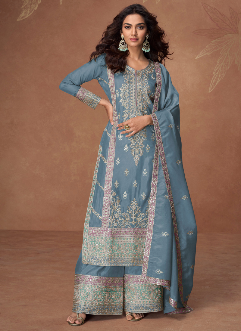 Party Wear Sharara Suit for Weddings and Festivals