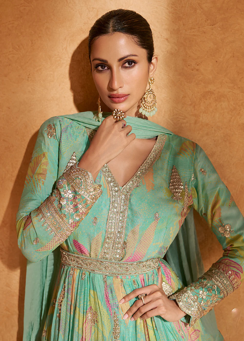 Shop Gown for weddings and festive occasions.