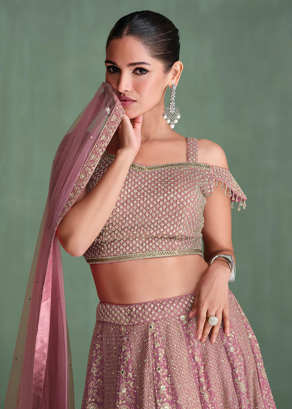 Explore stylish Lehenga Choli for party wear and celebrations.