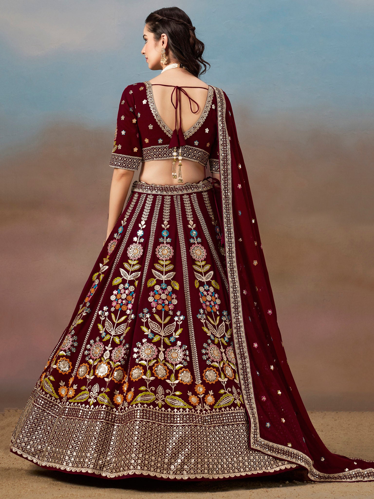 readymade party wear lehenga