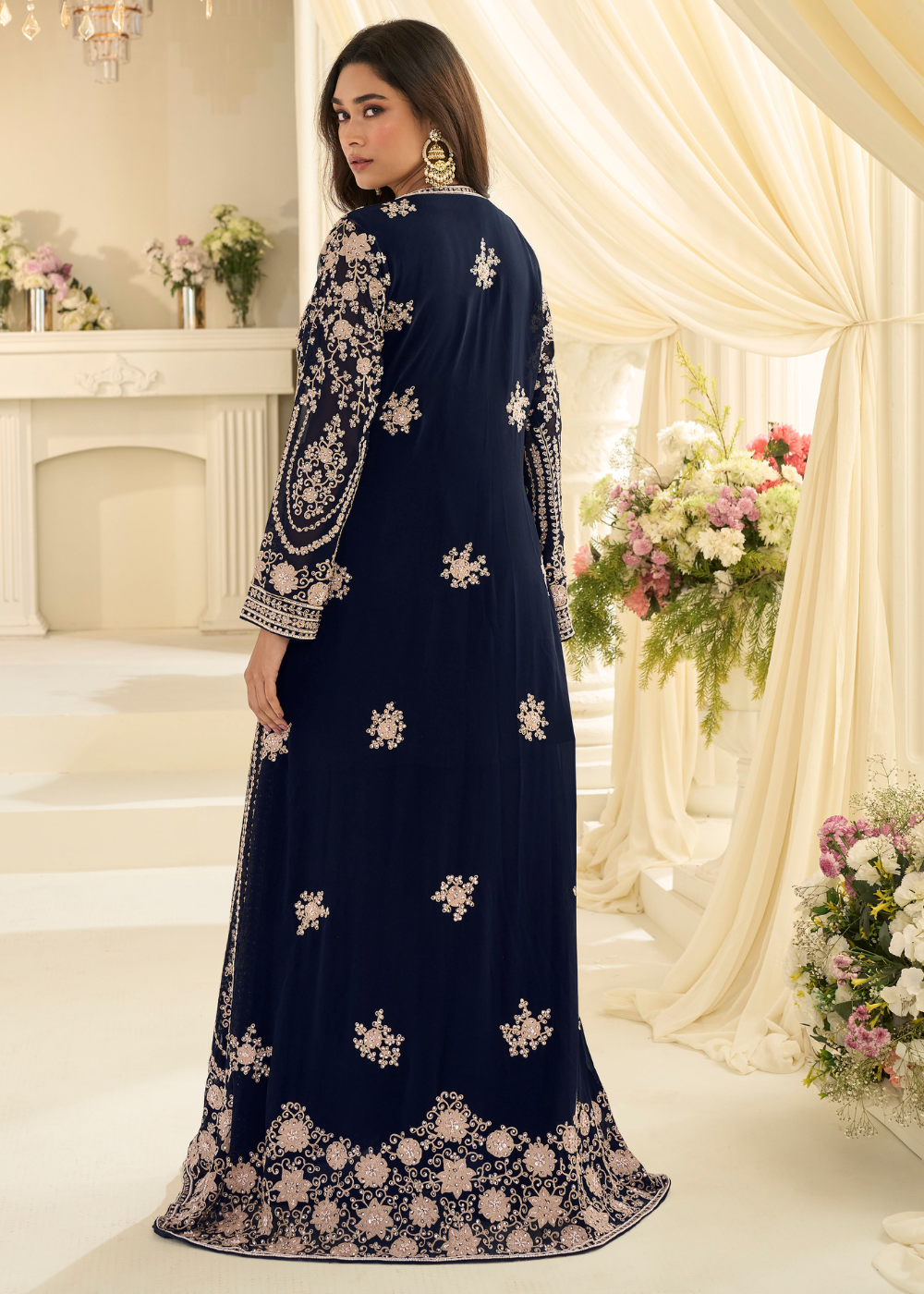 chinnon silk wedding gown