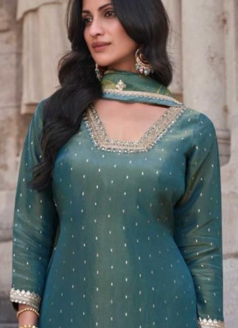 Find Sharara Suit for Indian weddings and Pakistani festivals.