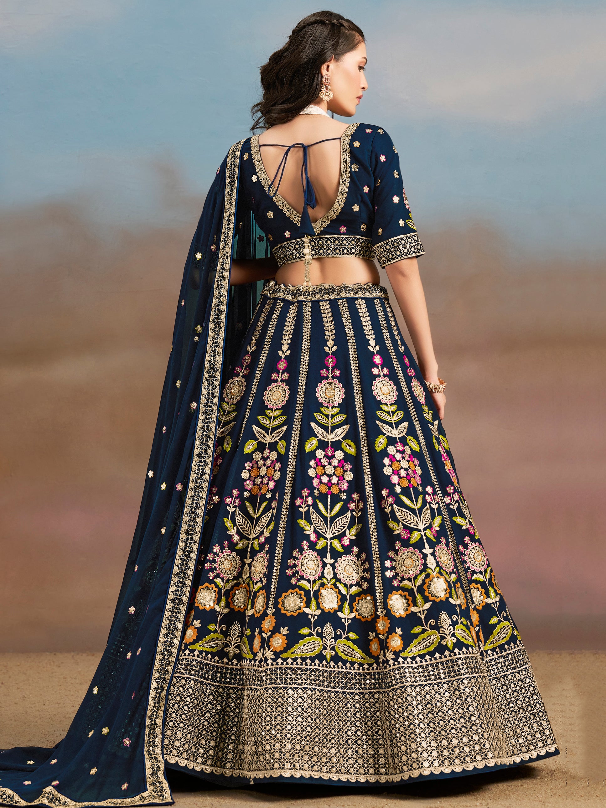 Ready to wear lehenga with stitched blouse online shopping