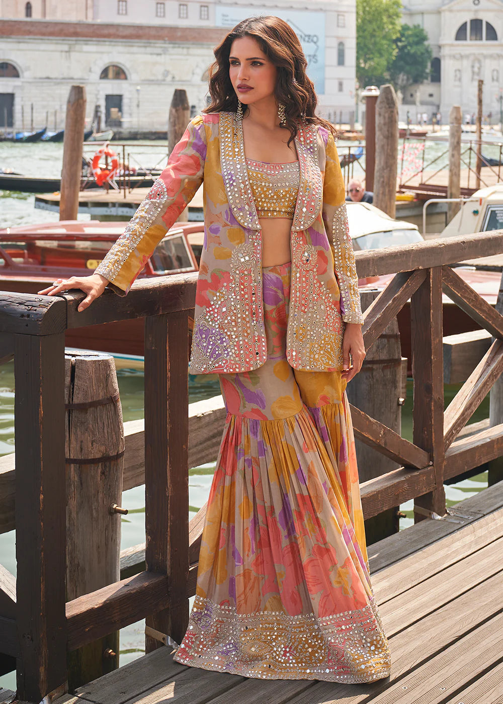 shop designer gharara suit