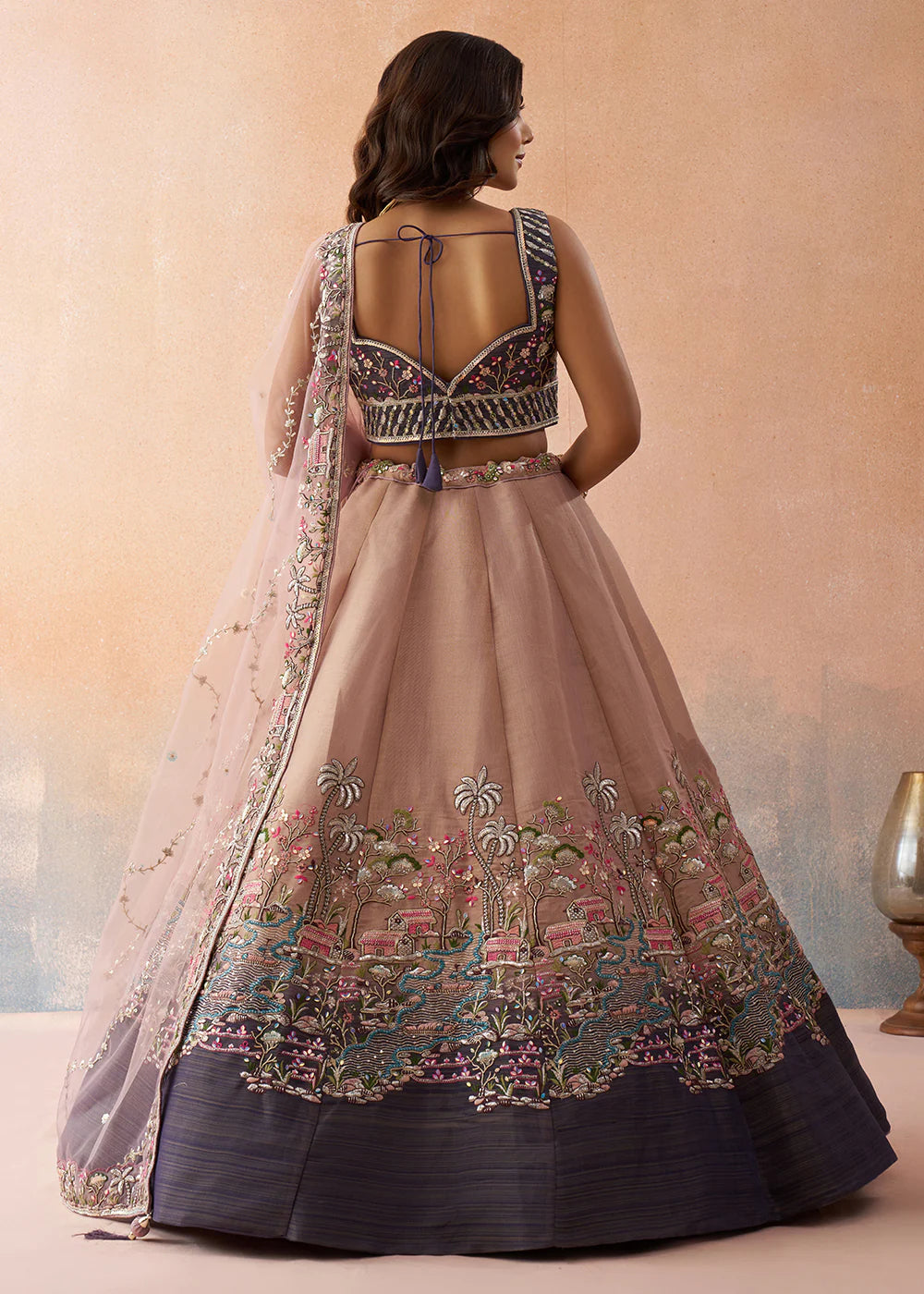 buy mauve lehenga online