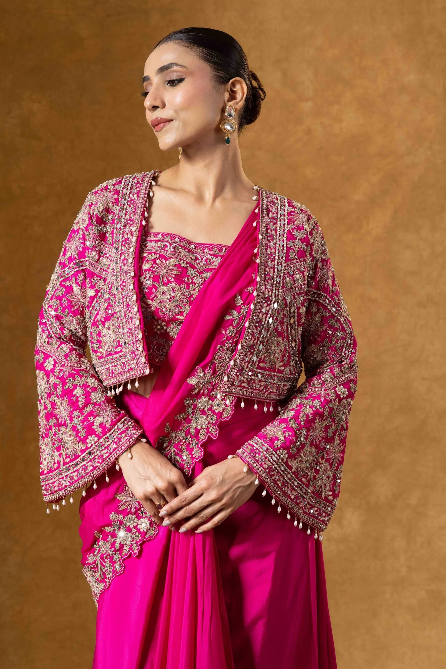 cocktail party saree buy online