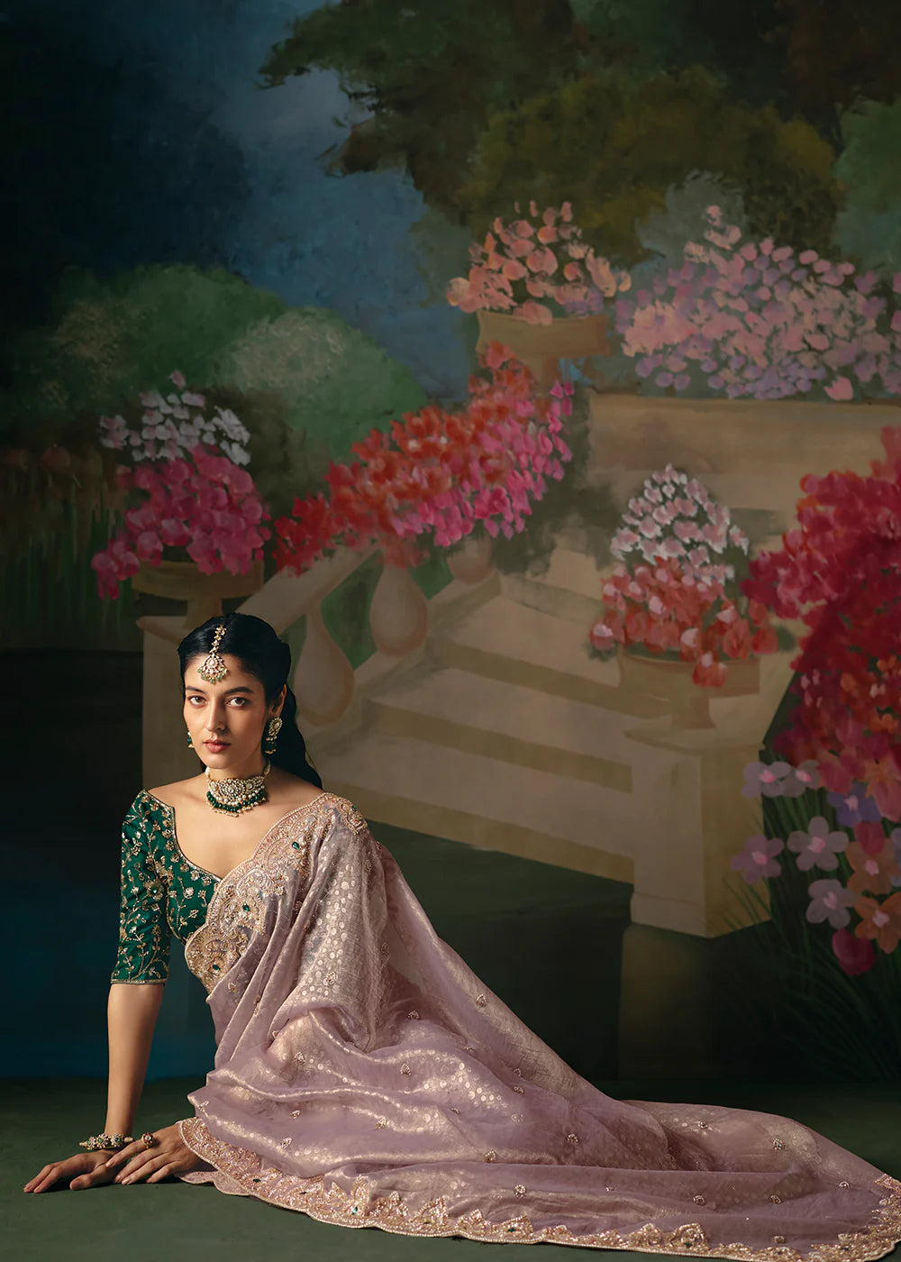 saree for haldi function pink outfit women