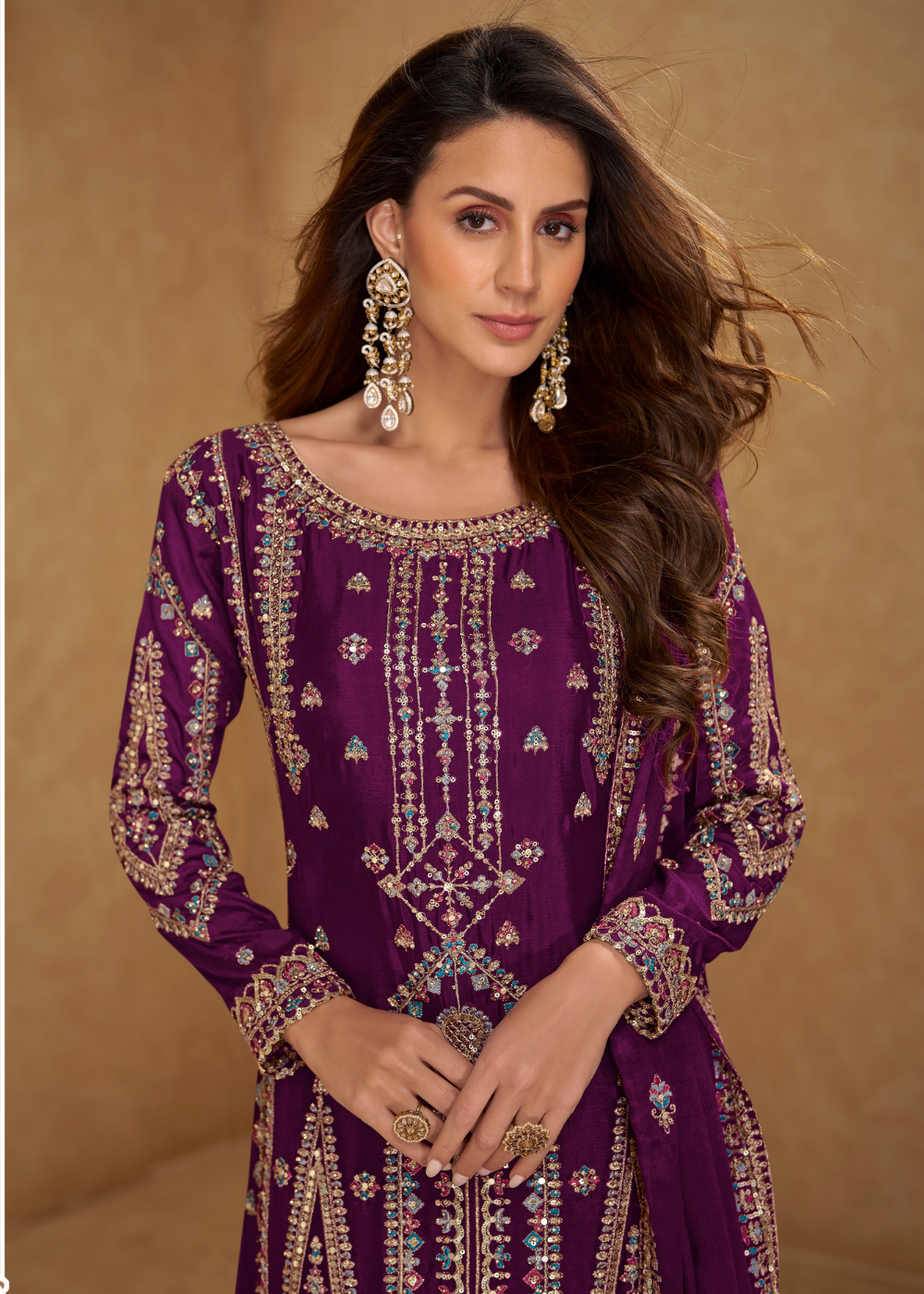 buy ready to wear indian dress wine purple usa