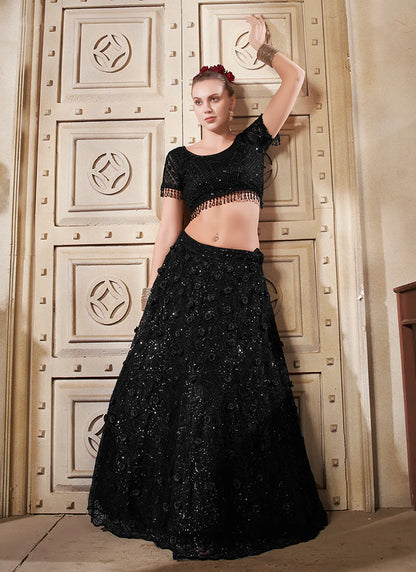 Black Lehenga Choli  for Weddings