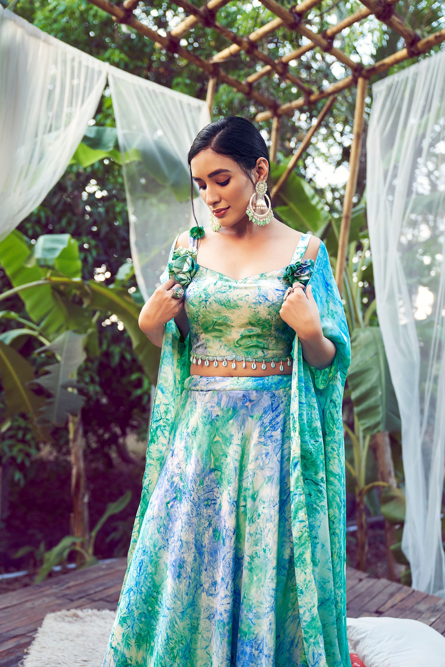 Sky Elegant Printed Lehenga Choli with Stylish Dupatta Collection