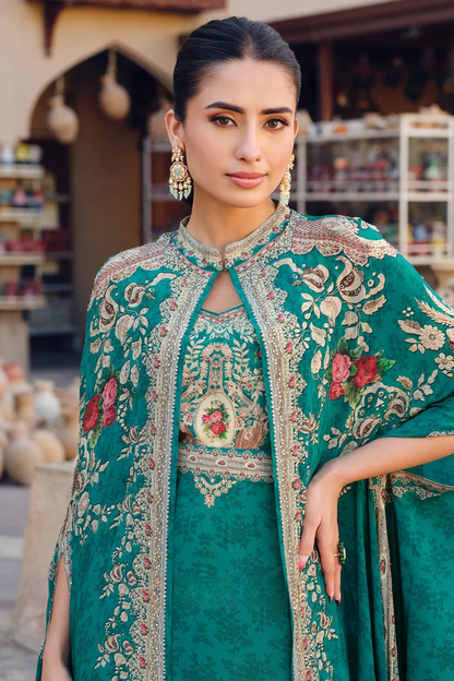 Designer  Jacket Style Gown for Indian Weddings and Pakistani Festivals